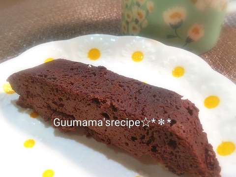 超ヘルシー♡レンジで簡単♡ほぼ豆腐♡チョコケーキ